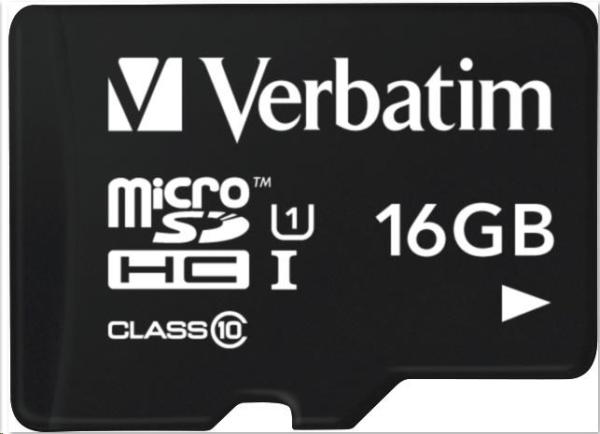VERBATIM Tablet microSDHC C10/ U1 s USB čítačkou 16GB (R:45MB/ s,  W:10MB/ s)0