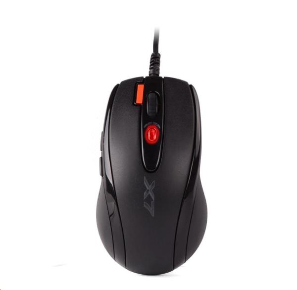 A4tech X-710BK,  OSCAR Game herní myš,  2000DPI,  černá,  USB2