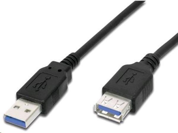 Predlžovací kábel USB PremiumCord 3.0 Super rýchly 5Gbps A-A,  MF,  9pin,  1m