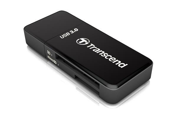 TRANSCEND Card Reader F5, USB 3.0, Black