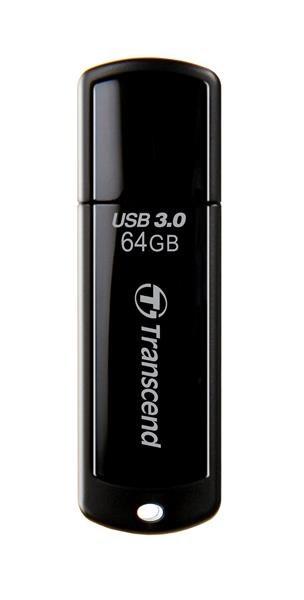 TRANSCEND Flash disk 64GB JetFlash®700,  USB 3.0 (R:80/ W:25 MB/ s) čierna