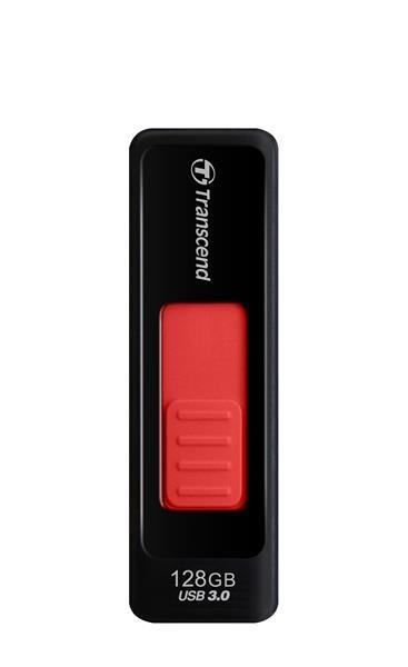 TRANSCEND Flash disk 128GB JetFlash®760,  USB 3.0 (R:85/ W:34 MB/ s) čierna/ červená