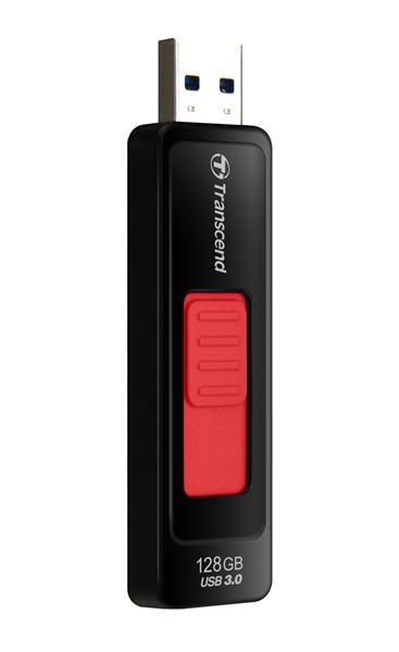 TRANSCEND Flash disk 128GB JetFlash®760,  USB 3.0 (R:85/ W:34 MB/ s) čierna/ červená1