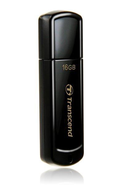 TRANSCEND Flash disk 16GB JetFlash®350,  USB 2.0 (R:13/ W:4 MB/ s) čierna0