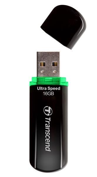 TRANSCEND Flash disk 16GB JetFlash®600,  USB 2.0 (R:32/ W:16 MB/ s) čierna/ zelená4