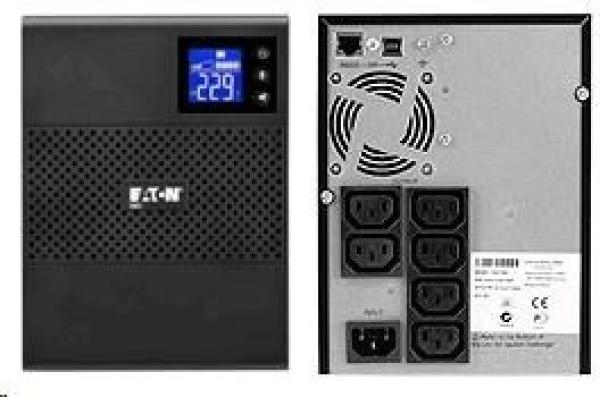 Eaton 5SC 750i,  UPS 750VA /  525W,  6 zásuviek IEC,  LCD