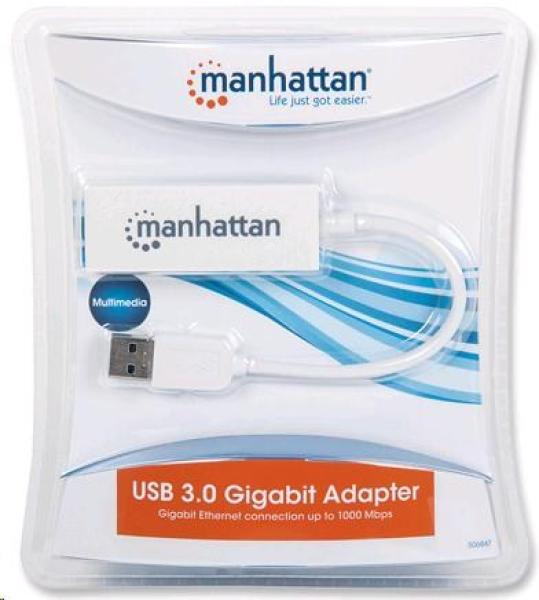 MANHATTAN USB 3.0 Gigabitový ethernetový adaptér (LAN,  RJ45)1