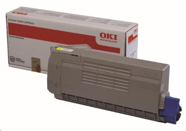 Žltý toner OKI pre MC760/770/780 (6000 strán)