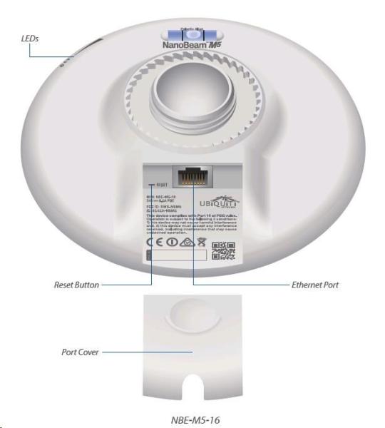 UBNT airMAX NanoBeam M5 2x16dBi [Client/ AP/ Repeater,  5GHz,  802.11a/ n,  10/ 100 Ethernet]2