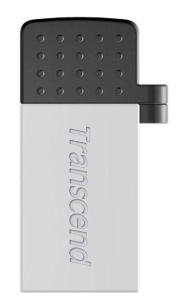 TRANSCEND Flash disk 8GB JetFlash®380S,  USB 2.0/ micro USB (R:20/ W:5 MB/ s) strieborná1