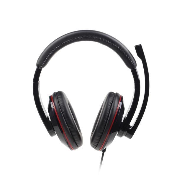 GEMBIRD sluchátka s mikrofonem MHS-U-001 Gaming,  černá,  USB0