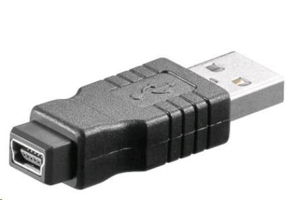 PREMIUMCORD Redukcia USB 2.0 A - MINI-B 5 PIN (M/F)