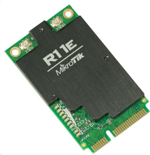 MikroTik R11e-2HnD,  karta mini-PCIe,  802.11b/ g/ n,  U.FL