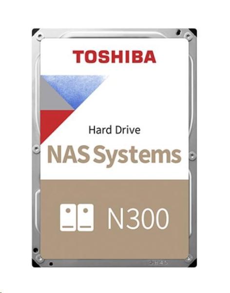 TOSHIBA HDD N300 NAS 10TB, SATA III, 7200 otáčok za minútu, 256MB cache, 3,5", DOPRAVA