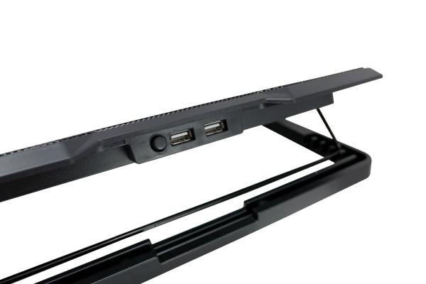 Chladiaca podložka C-TECH pre CLP-140,  15, 6",  2x 140 mm,  2x USB,  modré podsvietenie4