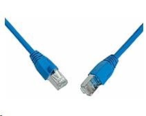 Solarix Patch kábel CAT6 SFTP PVC 5m modrý odolný proti zaseknutiu C6-315BU-5MB