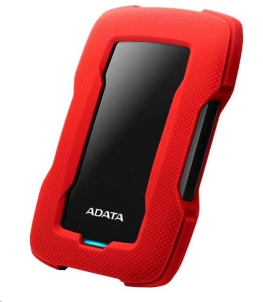 Externý pevný disk ADATA 1TB 2,5" USB 3.1 HD330, ČERVENÁ FAREBNÁ KRABIČKA, červená (guma, odolná voči nárazom)
