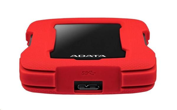 Externý pevný disk ADATA 1TB 2, 5" USB 3.1 HD330,  ČERVENÁ FAREBNÁ KRABIČKA,  červená (guma,  odolná voči nárazom)1