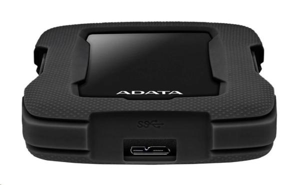 Externý pevný disk ADATA 4TB 2, 5" USB 3.1 HD330,  BLACK COLOR BOX,  čierna (guma,  odolná voči nárazom)1