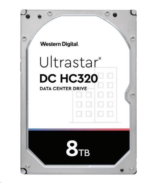 Western Digital Ultrastar® HDD 8TB (HUS728T8TAL5201) DC HC320 3.5in 26.1MM 256MB 7200RPM SAS 512E TCG P3 (GOLD SAS)