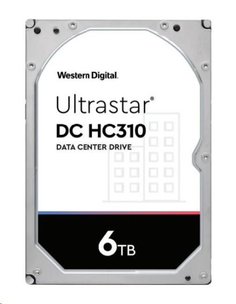 Western Digital Ultrastar® HDD 6TB (HUS726T6TAL5201) DC HC310 3.5in 26.1MM 256MB 7200RPM SAS 512E TCG P3 (GOLD SAS)