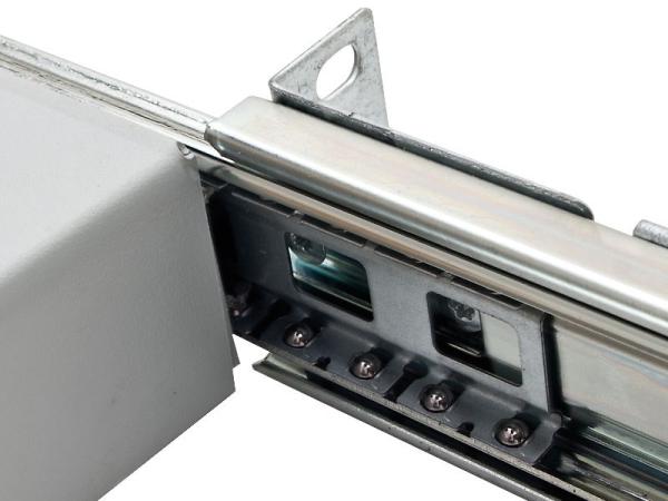 TRITON Výsuvná polica 19",  1U/ 550 mm,  plný výsuv,  nosnosť 45 kg,  sivá1