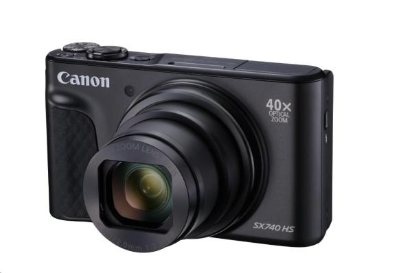 Canon PowerShot SX740 HS,  20.3Mpix,  40x zoom,  WiFi,  4K video - černý - Travel Kit