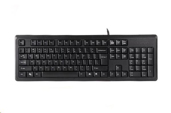 A4tech KR-92,  klávesnice,  CZ/ US,  USB,  černá