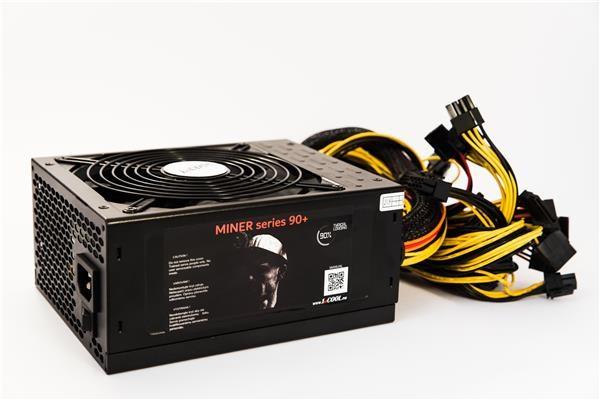 napájací zdroj 1stCOOL ATX 1600W MINER 1600,  APFC,  90+,  bez napájacieho kábla