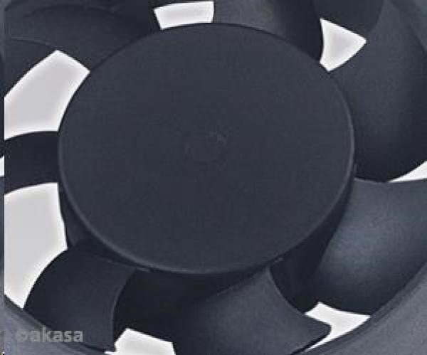 Ventilátor AKASA 4cm čierny Ventilátor,  40x40x10mm,  puzdrové ložisko,  24.87 dBA,  3 kolíky2