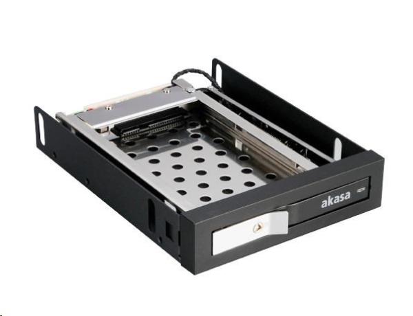 AKASA HDD box Lokstor M25,  1x 2.5" HDD stojan na 3.5",  vnútorná poloha,  čierna1