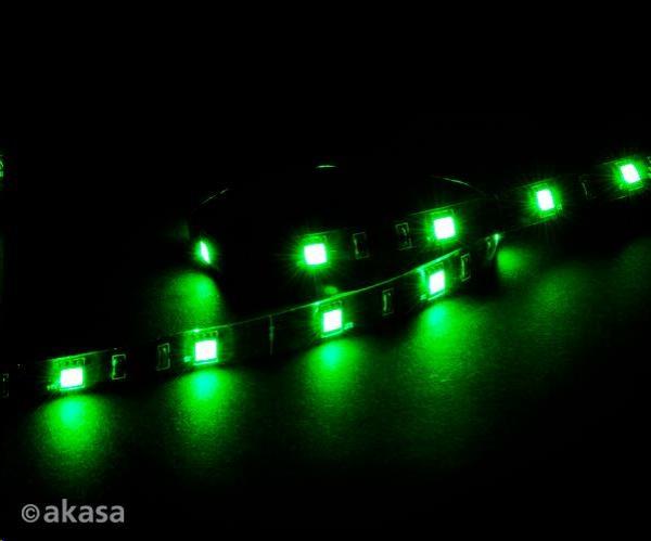 AKASA LED pásik Vegas M,  magnetický,  50 cm,  zelený