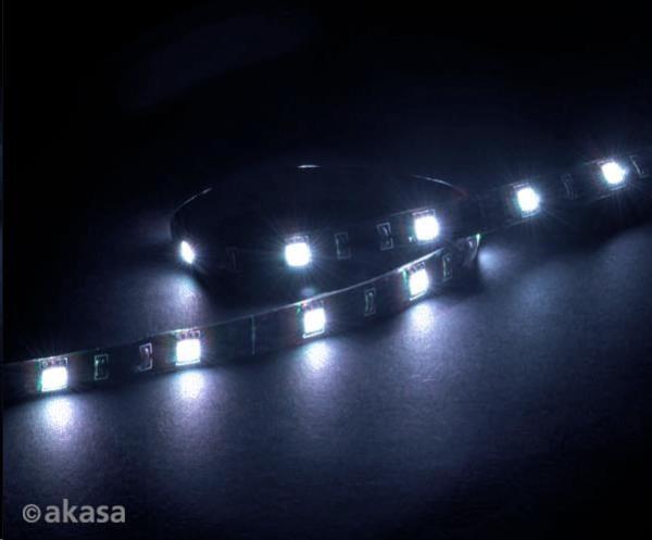 AKASA LED pásik Vegas M,  magnetický,  50 cm,  biely