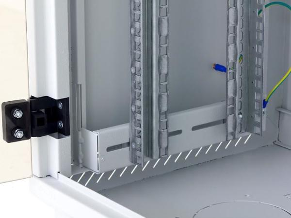19" jednodielny rack TRITON 12U/ 400 mm,  odnímateľné bočné kryty0