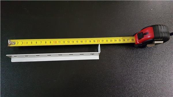 LEXI-Net 19" police s perforací 1U/ 650mm,  nosnost 45kg,  zadní nastavitelný úchyt,  šedá1