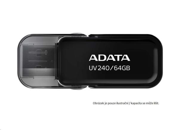 ADATA Flash Disk 32GB USB 2.0 Dash Drive UV240,  Black