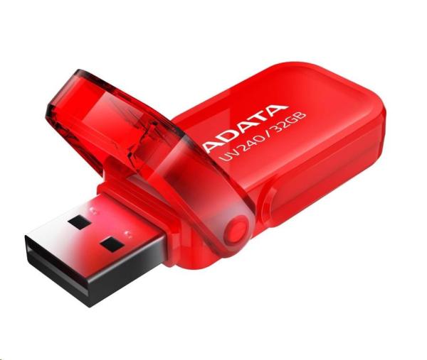 ADATA Flash disk 32GB UV240,  USB 2.0 Dash Drive,  červená1