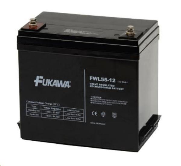 Batéria - FUKAWA FWL 55-12 (12V/55 Ah - M6), životnosť 10 rokov