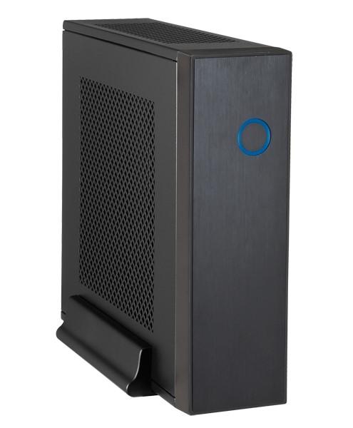 Skriňa CHIEFTEC Compact Series/mini ITX, IX-03B-OP, čierna, Alu, bez zdroja