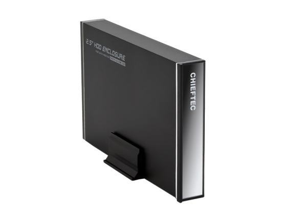 Externý rám CHIEFTEC pre 2, 5" SATA HDD (max. 14.5 mm),  USB3.0,  hliník