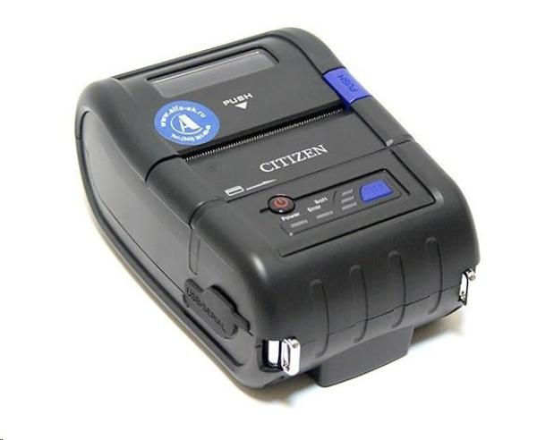 Mobilná tlačiareň Citizen CMP-20II Bluetooth (iOS+Android),  USB,  sériová,  CPCL/ ESC