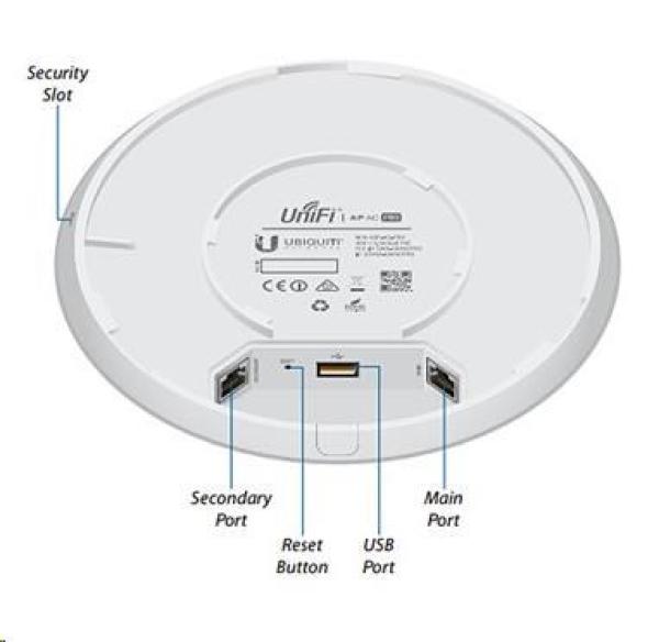 UBNT UniFi AP AC PRO,  vrátane PoE adaptéra [vnútorný/ vonkajší AP,  dual-b 2.4+5GHz (450+1300Mbps),  MIMO,  802.11a/ b/ g/ n/ a2