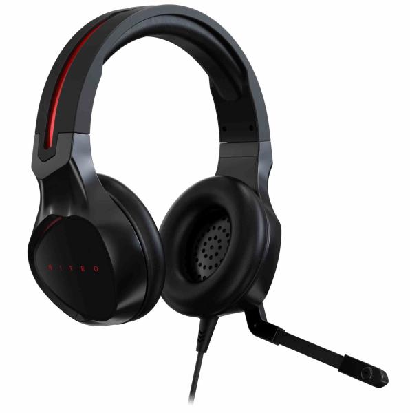 ACER NITRO GAMING HEADSET - 3, 5mm jack connector,  50mm speakers,  impedance 21 Ohm,  Microphone,  (Retail pack)3
