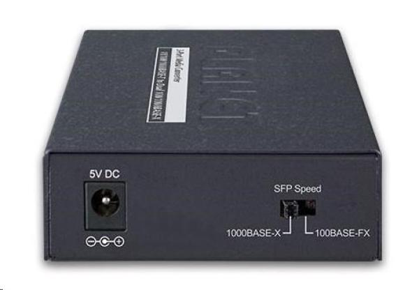 Planet GT-1205A Konvertor, 1x 10/100/1000Base-T RJ-45, 2x 100/1000Base-X SFP2