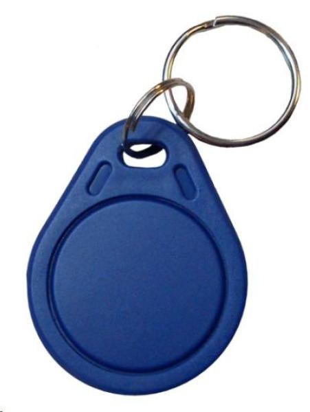 Elatec RFID Mifare čip, prívesok na kľúče, 13,56 MHz, modrý - 100 balení