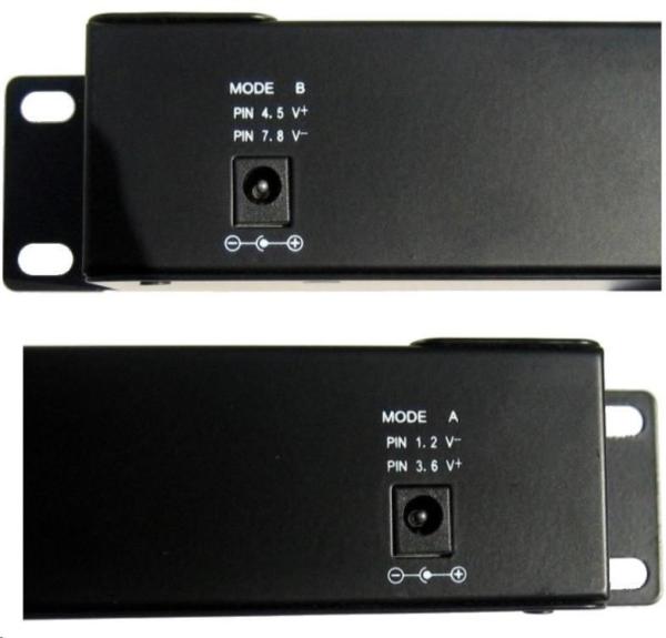 POE injektor aktivní/pasivní - 16x 1 Gb/s, stíněný panel, 802.3af/at1