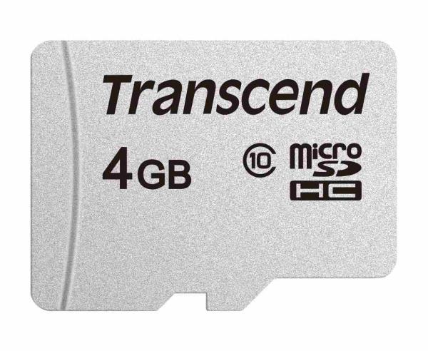 Karta TRANSCEND MicroSDHC 4GB 300S,  trieda 10,  bez adaptéra
