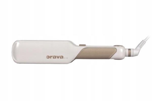 ORAVA ZV-205 žehlička na vlasy, široké keramické destičky, kontrolka zapnutí, kabel s otočnou koncovkou3
