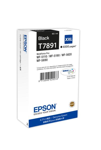 Čierna atramentová kazeta EPSON série WF-5xxx 