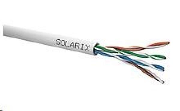 Inštalačný kábel Solarix UTP,  Cat5E,  drôt,  PVC,  krabica 305m SXKD-5E-UTP-PVC